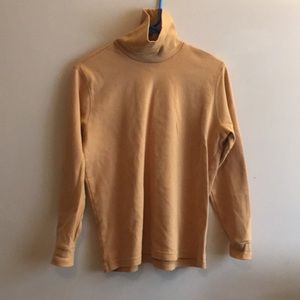Ladies gold turtleneck